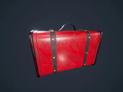 Vintiquewise Vintage Luggage Suitcase Low-poly 3D model
