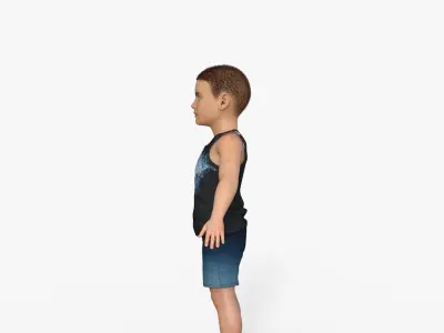 Sporty Kid 3D model