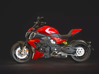 Base model  Ducati Diavel V4 2023 3D model