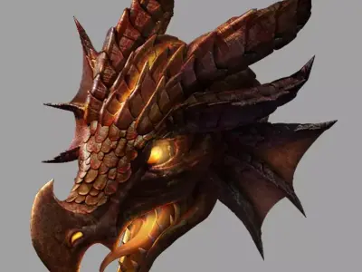 Stone Dragon Prison - Fire Faucet 3D model