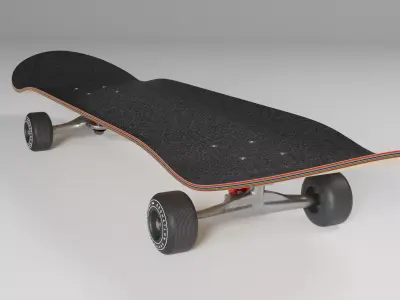 Realistic Skateboard 3D model