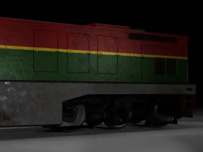 16 Diesel-electric locomotives Train Engine 3D model