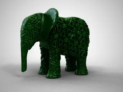 Elephant  Trinket 3D print model