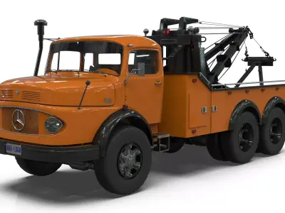 Mercedes-Benz 2624 Wrecker Truck 3D model