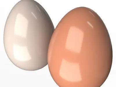 Eggs 3d Model two 3D model