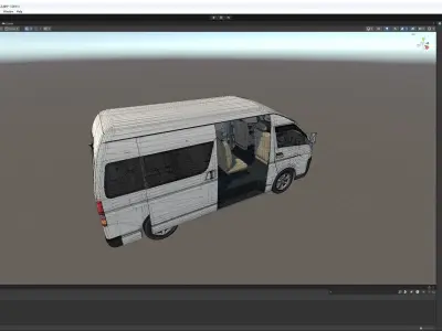 Japanese van Unity Ready 3D model
