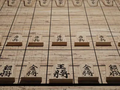 Shogi-Japanese Chess 3D model