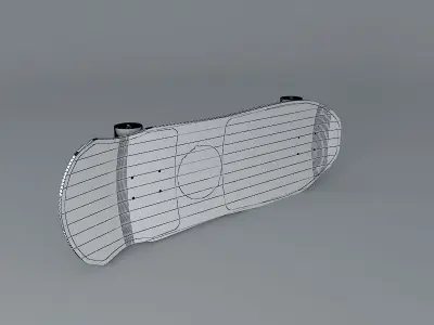 1987 Santa Cruz Rob Roskopp Face model skateboard Free 3D model