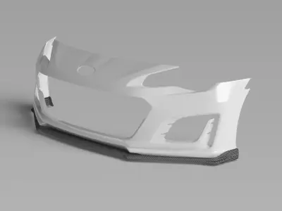 BRZ ZC6 Front Bumper Exterior Surface - 3D Laser-Scanned 3D model