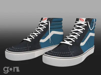 Shoe Model vans 3D model