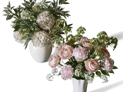 Flower Set 100 3D model