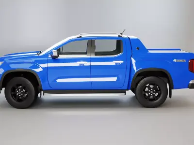 VW Amarok Adventura 2025 Low-poly 3D model