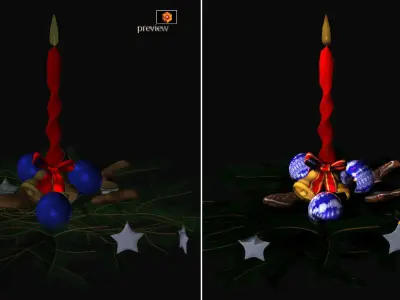 Christmas Wreath 3D model