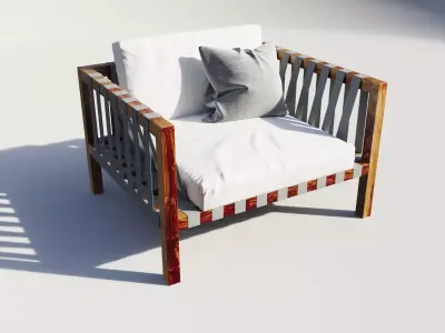 OutdoorRodhilanchairmistral 3D model