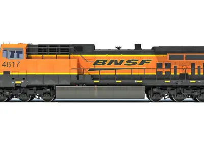 BNSF Diesel Locomotive AC4400CW 3D model