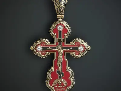 ORTHODOX CROSS 4 Printable Model 3D print model