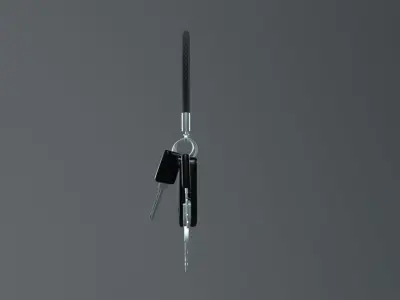 car key SUV Low-poly 3D model