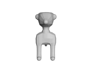 low poly dog Low-poly 3D model purchase