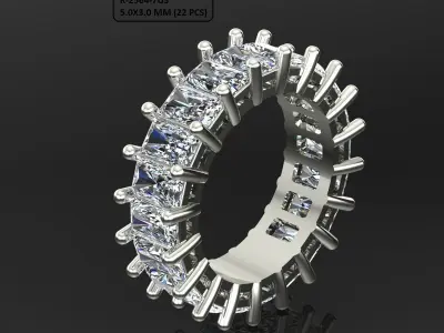 Band Ring 3D print model