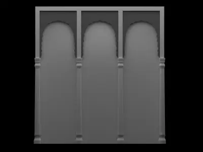 Indian Place 3d  modal  Palace Arch 3D model