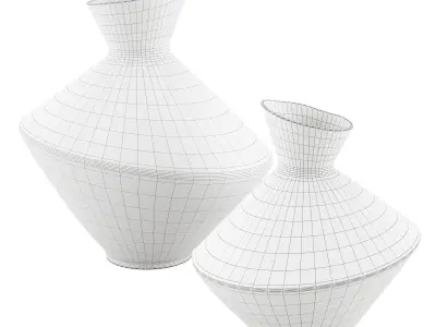 Koyu Renk Vazo 3D model