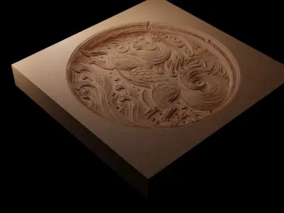 Kelpie CNC 3d Print High Relief Sand Casting 3D print model