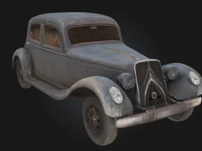Amphibious Classic  Vintage Dual-Terrain Vehicle 3D model