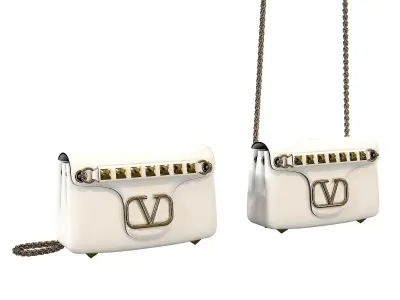 Valentino Stud Sign Nappa shoulder bag Low-poly 3D model
