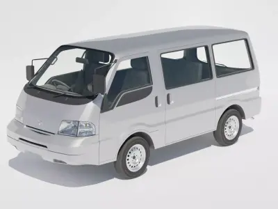 Mazda Bongo 1999 Low-poly 3D model