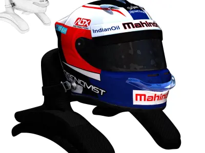 Rosenqvist helmet 2017 2018 Low-poly 3D model
