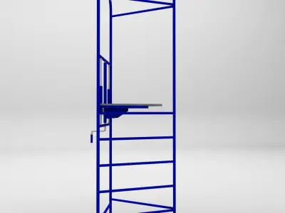 Judge sport stand referee low poly Low-poly 3D model