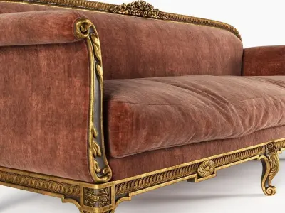 Antique Sofa 3D model