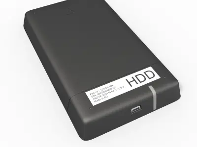 External harddisk 3D model