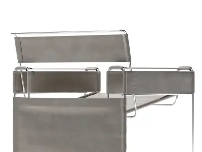 THINCHAIR concrete and glass bench 3D model