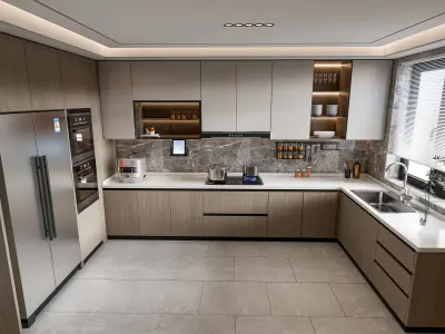 Kitchen Modern interior 108 3D model