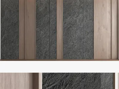 Decorative wall panel set 59 3D model