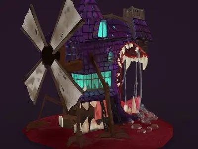 Home monster Free low-poly 3D model