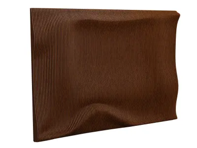Parametric wooden wall panel 3D model