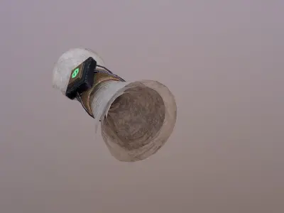 Scroll cup in sky Free low-poly 3D model