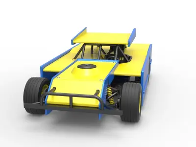 Figure 8 Modified stock car Scale 1 to 25 3D print model