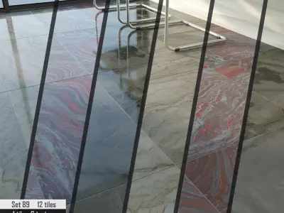 ABC Stone Set 3D model