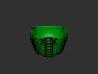 helmet high poly sculpt 3d printable ver 7 3D model 3D model 22