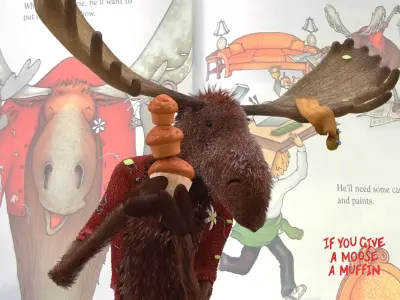 Cartoon moose 3D model