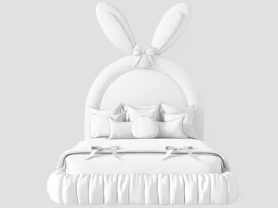 Designer baby cot Rabbit ears 3D model
