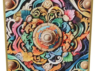 Wall Decoration item 14 Low-poly 3D model