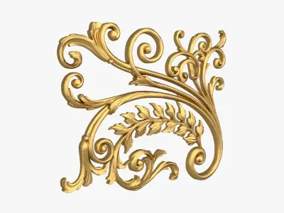 Classic decor ornament 257 3D model
