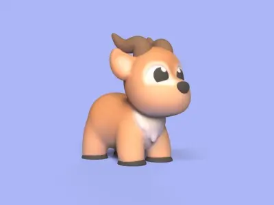 Little Antelope 3D print model