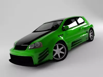 Golf 5 volkswagen car Low-poly 3D model