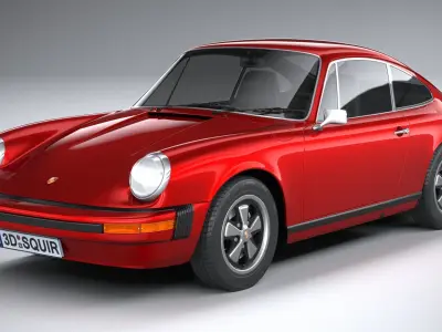 Porsche 911 930 1974 3D model
