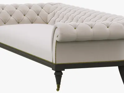 Restoration Hardware Islington Chesterfield Upholstered Sofa 3D model